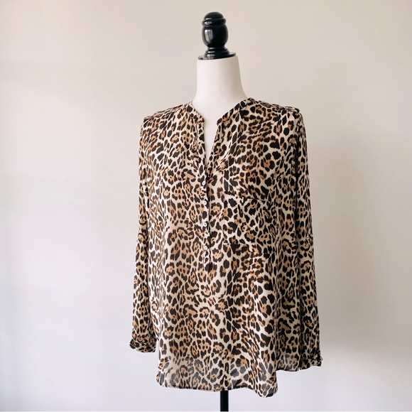Leopard Print Button Down - Picture 10 of 11